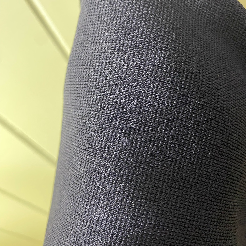ELIZA J KNIT FIT & FLARE DRESS, SIZE L Navy Dark Blue Gold Zipper - Picture 11 of 15